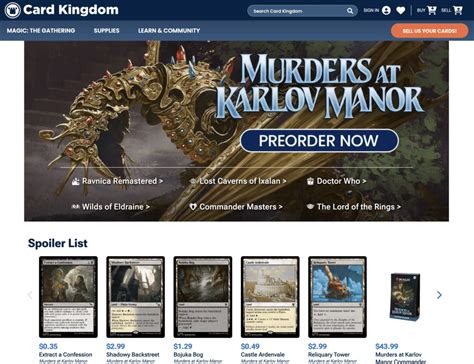 card kingdom buylist|cardkingdom.com.